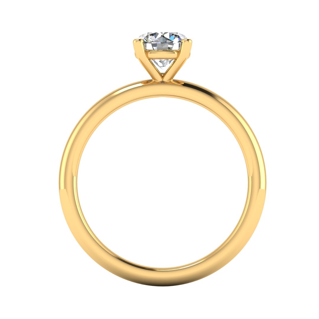 CERTIFIED PLATINUM ROUND DIAMOND ENGAGEMENT RING 1.25ct