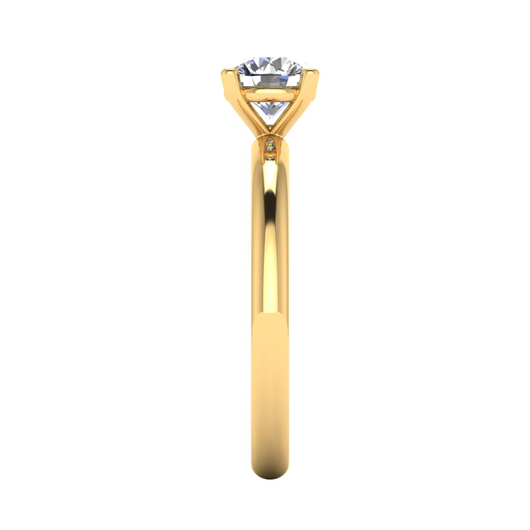 CERTIFIED PLATINUM ROUND DIAMOND ENGAGEMENT RING 1.25ct