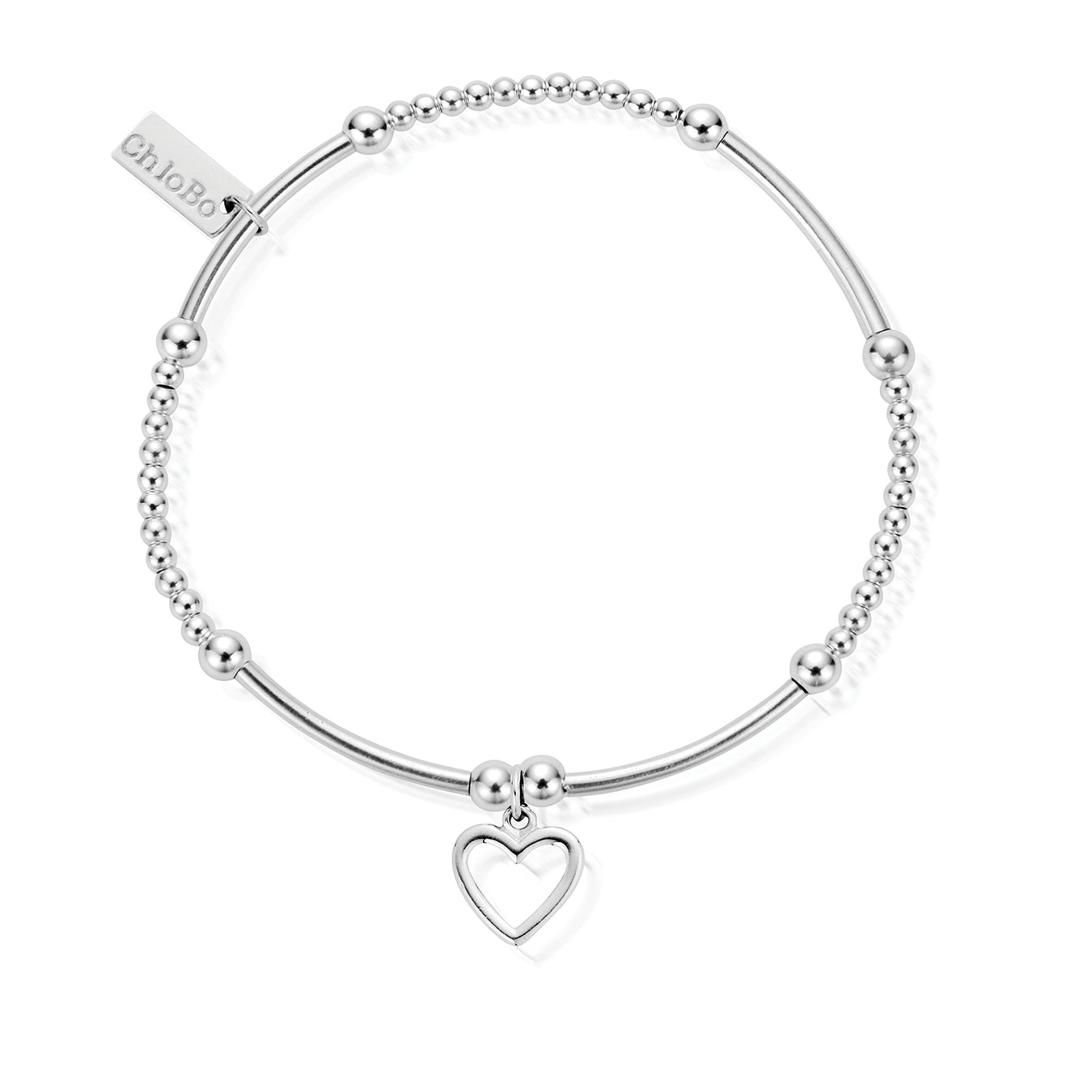 Chlobo | Mini Noodle Ball Star Silver Bracelet | SBCM007 | Hooper Bolton