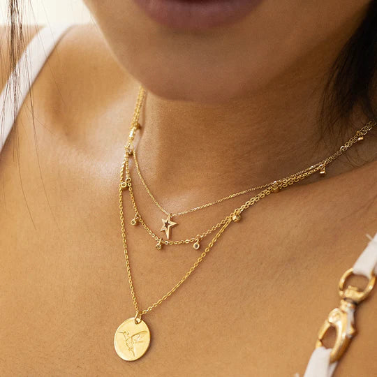 Catherine Zoraida GOLD STARRY NIGHT COSMIC NECKLACE