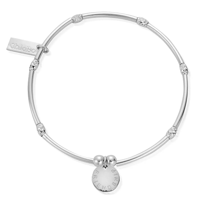 ChloBo Mini Noodle Sparkle Rice Friendship Disc Bracelet
