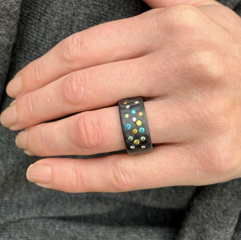C6 CARBON SUPERNOVA DIAMOND RING