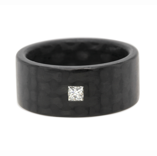C6 CARBON PRINCESS DIAMOND RING 0.17ct