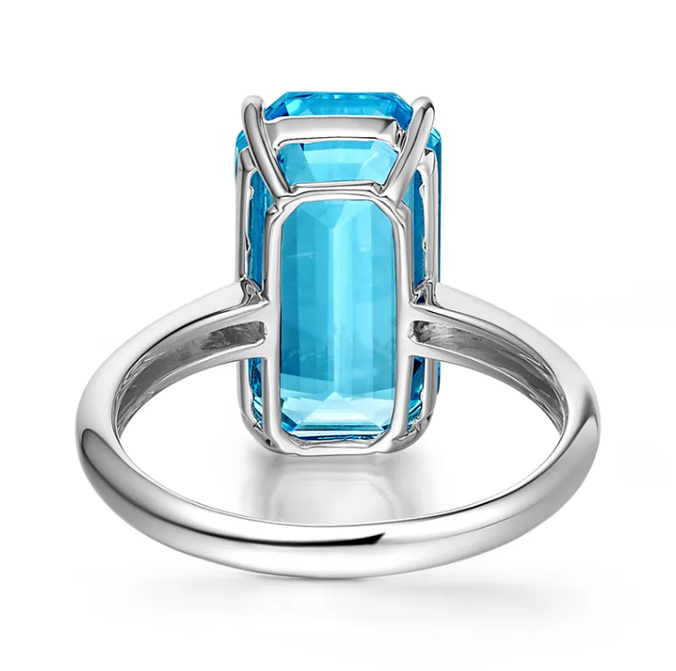 Fei Liu Victoriana Emerald Cut Solitaire Ring