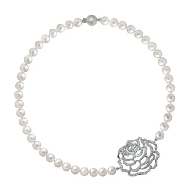 Fei Liu Rose Single-Strand Pearl Necklace