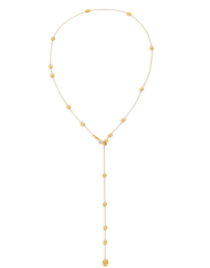 Nanis - "SOFFIO" GOLD AND DIAMONDS Y NECKLACE