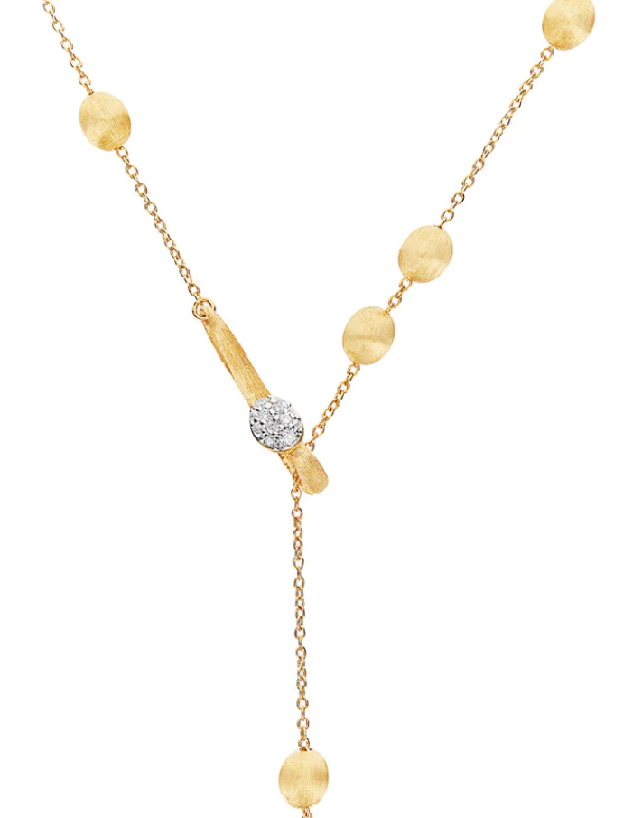 Nanis - "SOFFIO" GOLD AND DIAMONDS Y NECKLACE