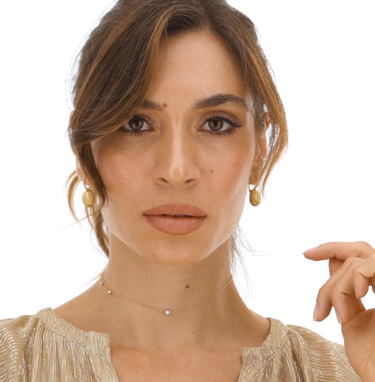 Nanis - "ÉLITE" GOLD AND DIAMONDS LIGHT POINT NECKLACE