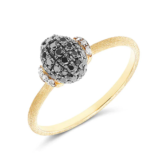 Nanis - "MYSTERY BLACK" GOLD AND BLACK DIAMONDS RING (original rrp £1,320)