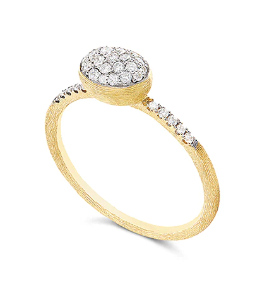 Nanis - "ÉLITE" DIAMONDS AND GOLD ROMANTIC ENGAGEMENT RING (SMALL)