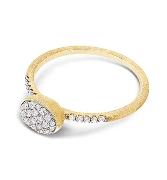 Nanis - "ÉLITE" DIAMONDS AND GOLD ROMANTIC ENGAGEMENT RING (SMALL)