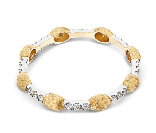 Nanis - "DANCING ÉLITE" DIAMONDS BARS AND GOLD BOULES RING