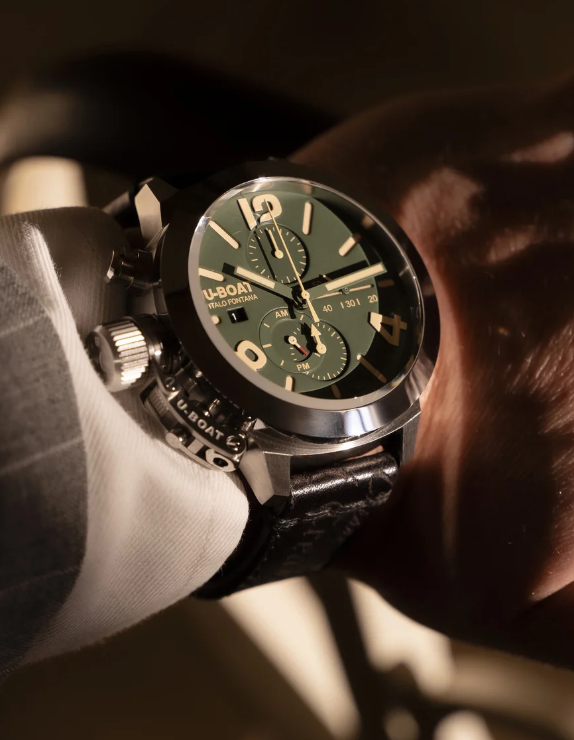 U-BOAT WATCH CLASSICO 45 TUNGSTENO CAS GREEN REF. 9581