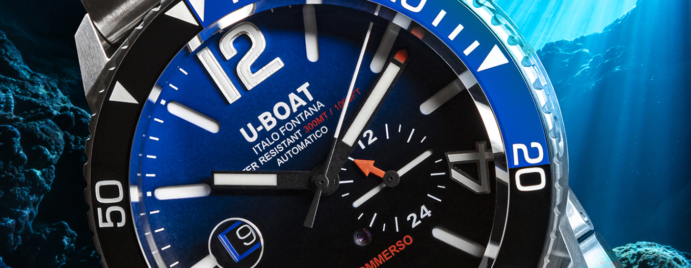 U-BOAT WATCH SOMMERSO CERAMIC BLUE/MT REF. 9519/MT