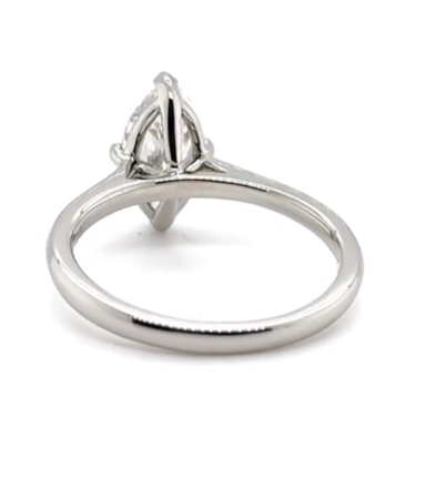 CERTIFIED PLATINUM MARQUISE DIAMOND ENGAGEMENT RING 1.00ct