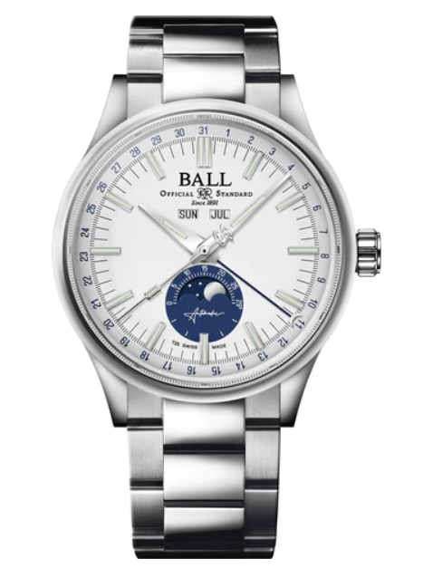 BALL WATCH COMPANY ENGINEER II MOON CALENDAR LIMITED EDITION NM3016C-S1J-WH