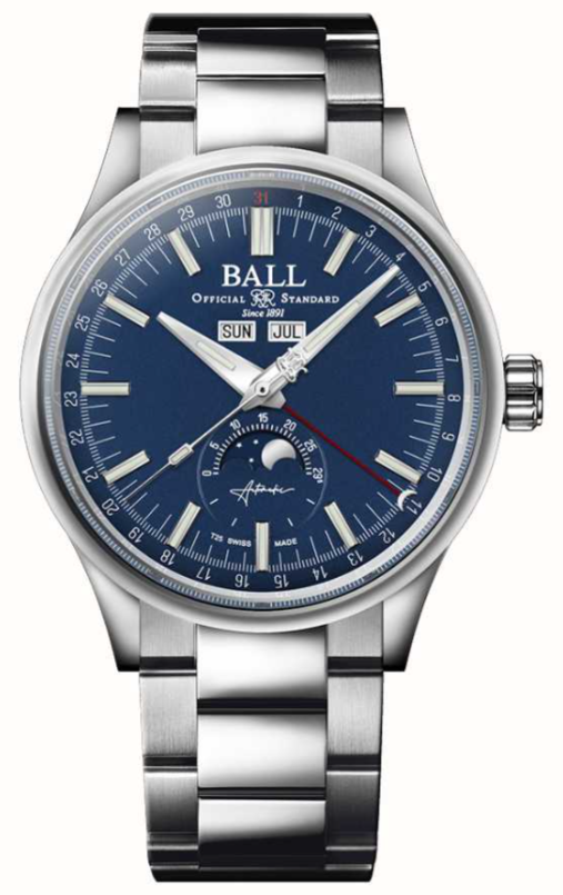 BALL WATCH COMPANY ENGINEER II MOON CALENDAR LIMITED EDITION NM3016C-S1J-BE