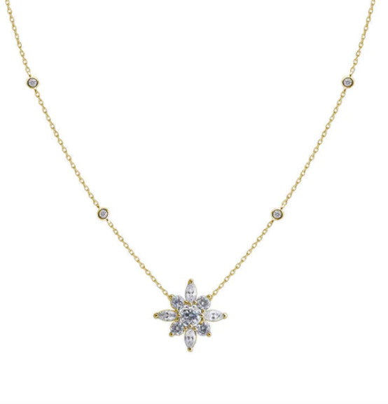 CARAT LONDON CAMELIA NECKLACE 18K GOLD VERMEIL
