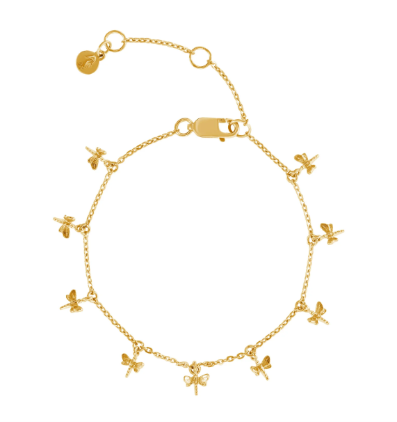 Catherine Zoraida Gold Dancing Dragonflies Bracelet