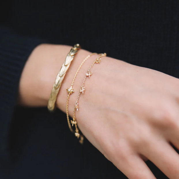 Catherine Zoraida Gold Dancing Dragonflies Bracelet