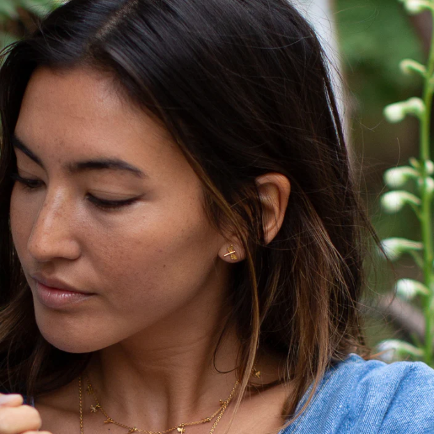 Catherine Zoraida Gold Dragonfly Studs