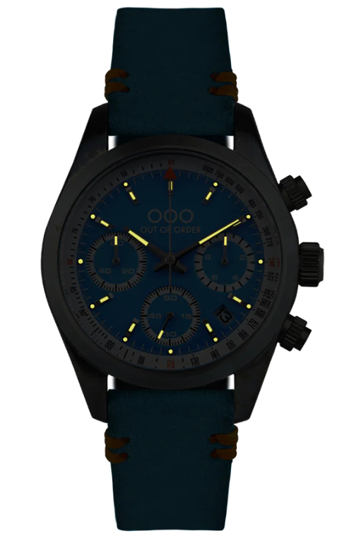 OUT OF ORDER WATCH AZURE SPORTY CRONOGRAFO