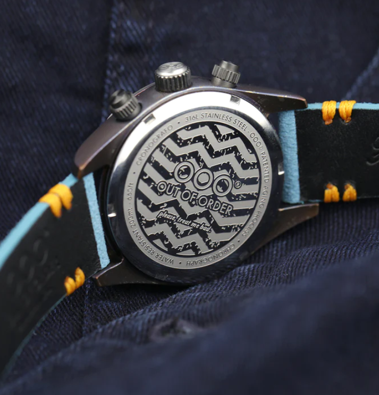 OUT OF ORDER WATCH AZURE SPORTY CRONOGRAFO