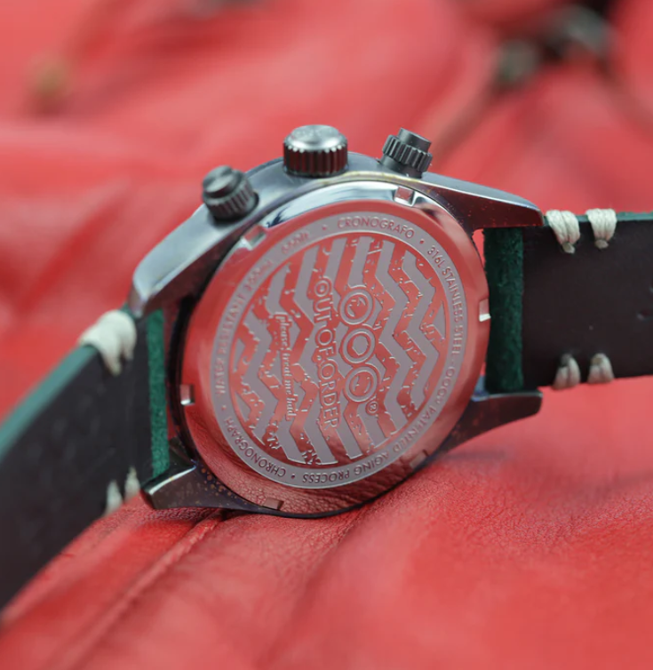 OUT OF ORDER WATCH ROYAL GREEN SPORTY CRONOGRAFO