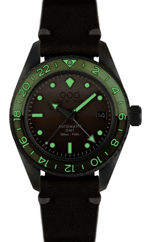 OUT OF ORDER WATCH IRISH COFFEE AUTOMATIC GMT