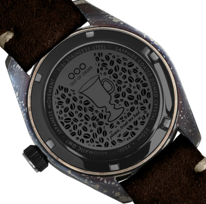 OUT OF ORDER WATCH IRISH COFFEE AUTOMATIC GMT