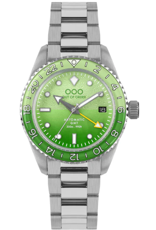 OUT OF ORDER WATCH MIDORI AUTOMATIC GMT - ULTRA BRUSHED