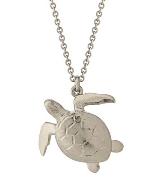 Alex Monroe - Sea Turtle Necklace - Silver