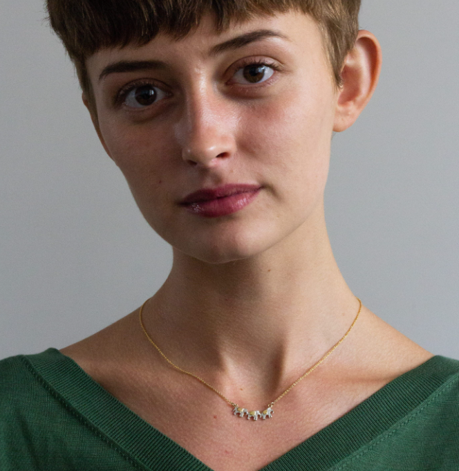 Alex Monroe - Marching Elephants Necklace