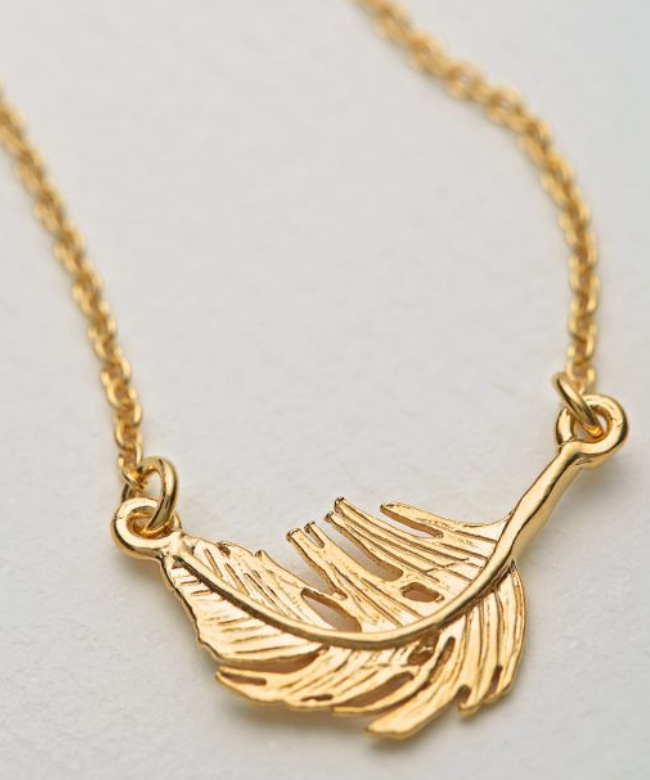 Alex Monroe - Little Feather Inline Necklace