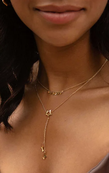 Dinny Hall Stargazer Lariat 22ct Yellow Gold-Plated Vermeil Sterling Silver Necklace