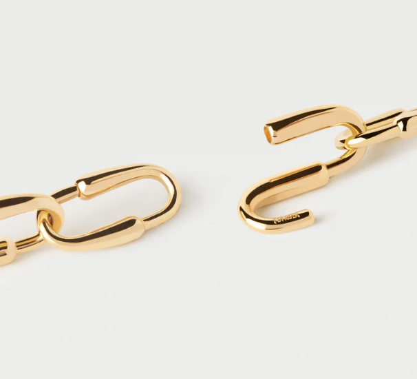 PDPAOLA LOOP CHAIN NECKLACE
