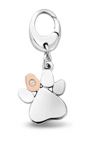 Clogau Tree of Life® Insignia Silver Paw Prints Charm
