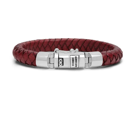 BRACELET BEN SMALL LEATHER RED