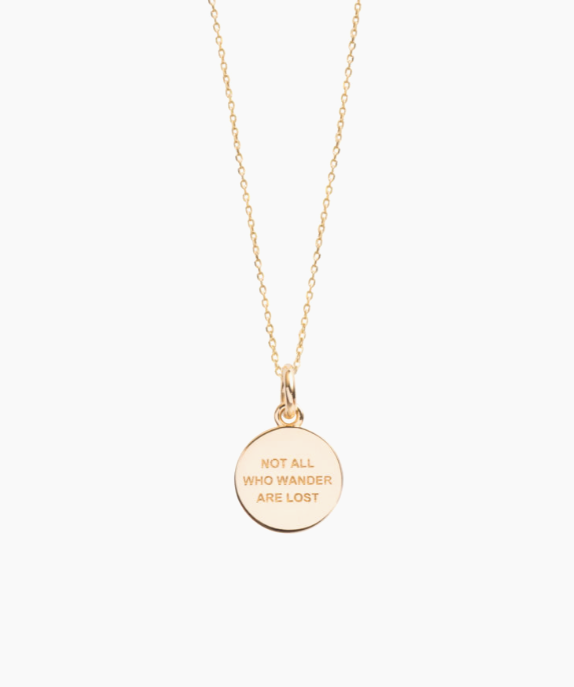 Tilly Sveaas Small Gold Compass On Trace Chain
