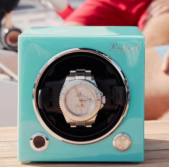 Rapport Watch Winders - Evo Cube Watch Winder Aqua - Limited Edition