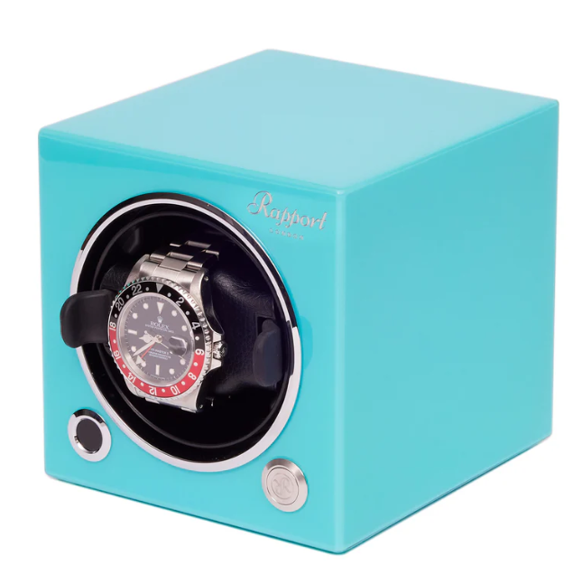 Rapport Watch Winders - Evo Cube Watch Winder Aqua - Limited Edition