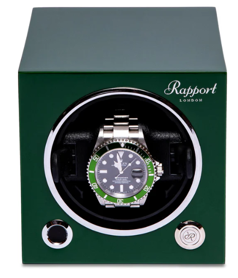 Rapport Watch Winders - Evo Cube Watch Winder Racing Green