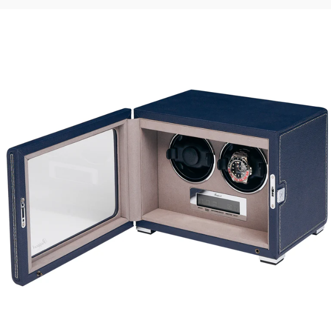 Rapport Watch Winders - Quantum Duo Watch Winder - Navy