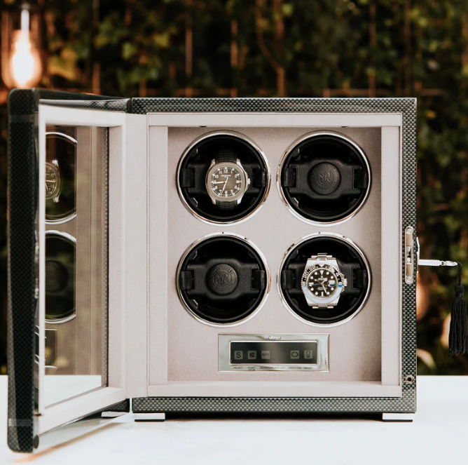Rapport Watch Winders - Formula Quad Watch Winder - Carbon Fibre