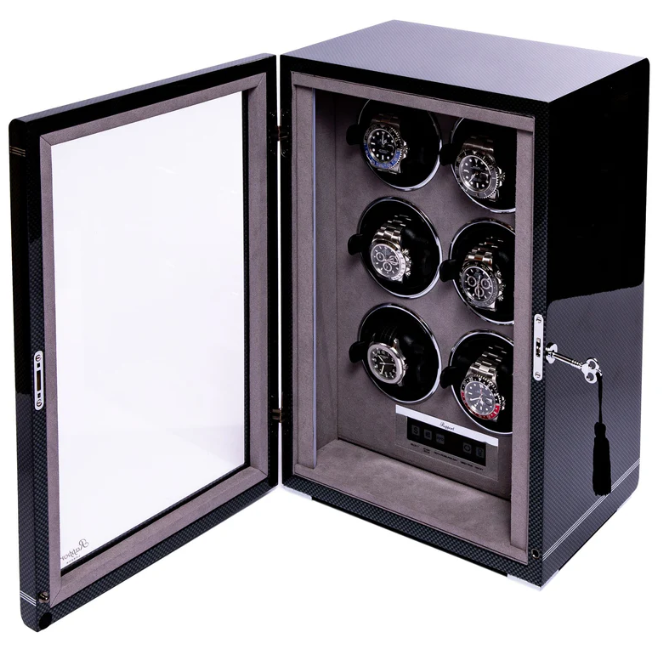Rapport Watch Winders - Formula Six Watch Winder - Carbon Fibre