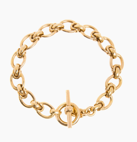 Tilly Sveaas Small Gold Interlock Bracelet