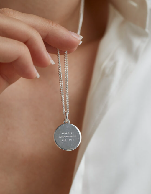 Tilly Sveaas Large Silver Compass Necklace