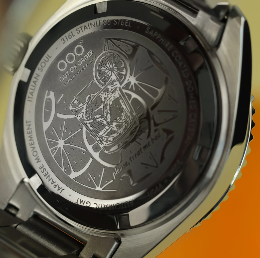 OUT OF ORDER WATCH NEGRONI AUTOMATIC GMT - ULTRA BRUSHED