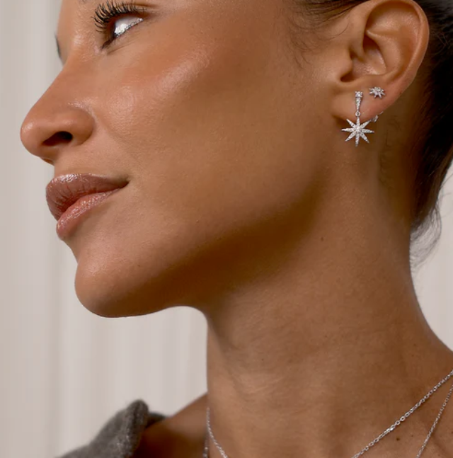 CARAT LONDON Nysa Earrings Sterling Silver