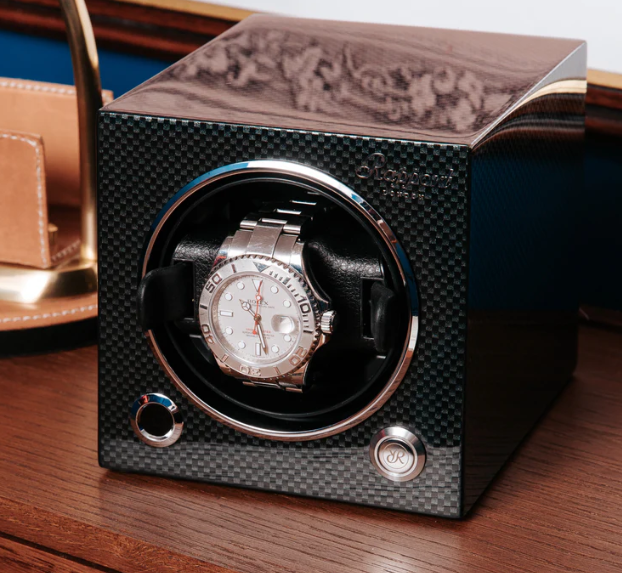 Rapport Watch Winders - Evo Cube Watch Winder Carbon Fibre